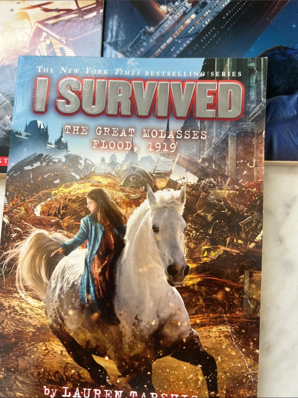 Scholastic I Survived Paperback Set - Blue, Dark Blue, Brown Covers